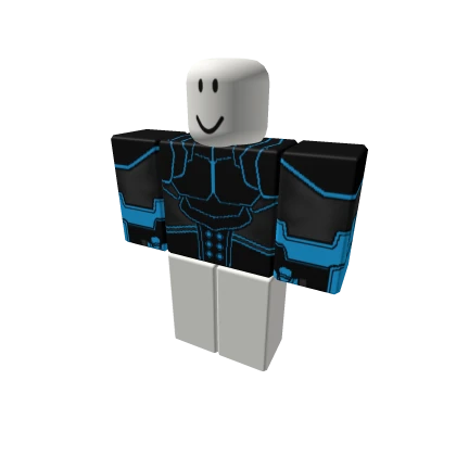 Tecno Neon Power Armor (Blue Robot) Shirt