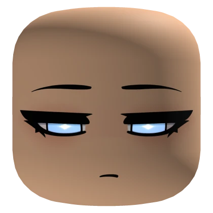 "Seen Worse" Face With Blue Glowing Eyes - Light