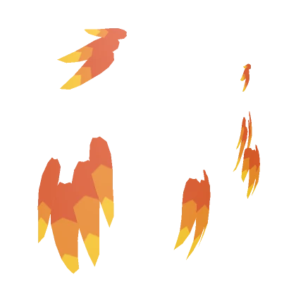 Blazing Phoenix Wing Feathers