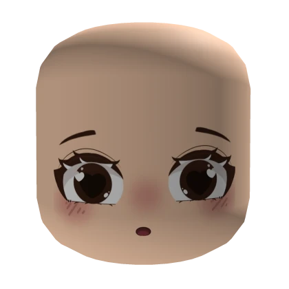 ♡Rosto fofo de olhos castanhos encantadores♡