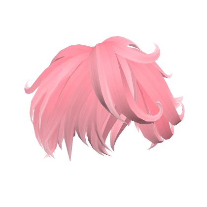 Pink Messy Anime Hairstyle