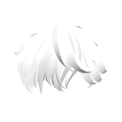 Really White 3D Messy Anime Hairstyle