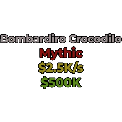 Bombardiro crocodilo tag [steal a brainrot]