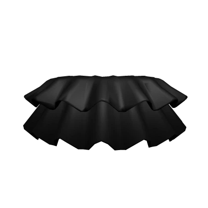 3.0 Black Short High Waisted Ruffled Tutu Skirt