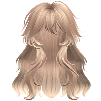 Shy Fluffy Wavy Girly Anime Hair (Blonde)