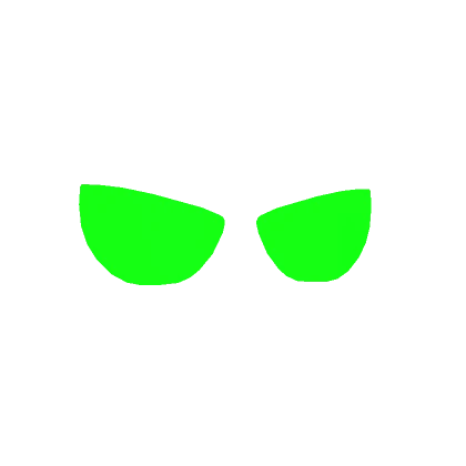 Glowing Eyes Cartoony Green