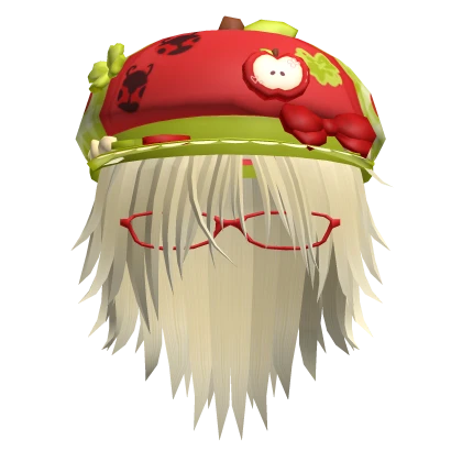 apple boy igari mori ladybug clover glasses yellow