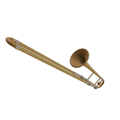 Realistic Golden Trombone