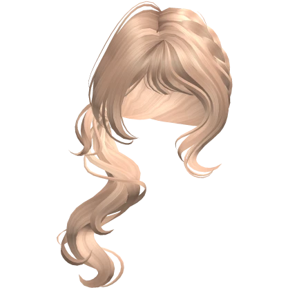 ♡ igari girl side ponytail braid in blonde