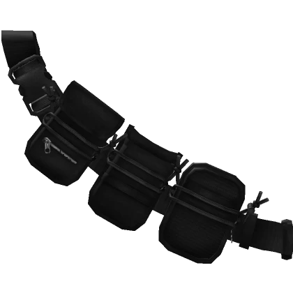 Black Triple Pouches Tactical Sling