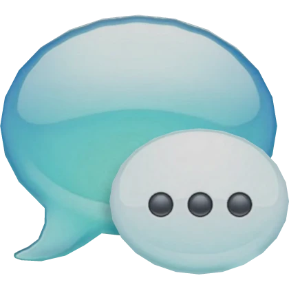 frutiger aero webcore speech bubble