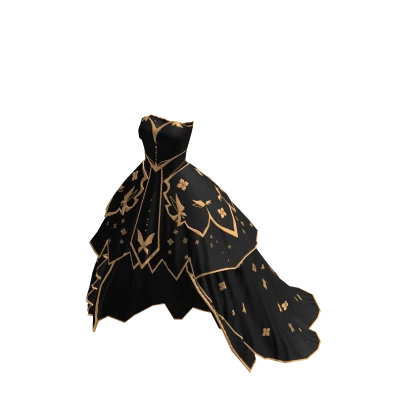 ♾️ Black and gold Celestial empress gown