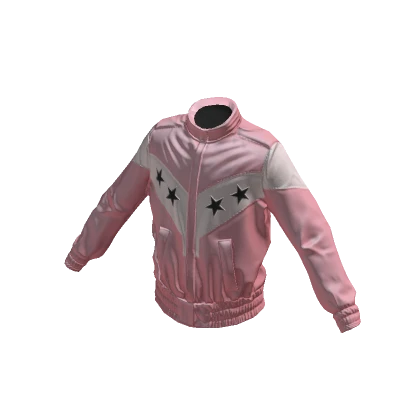 Pink Leather Race Jacket