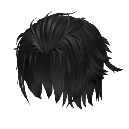 Swept Back Hair - Black