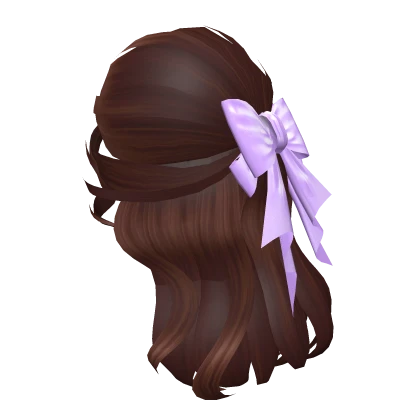 🔵 Blueberry Lovely Bow Hair Brown