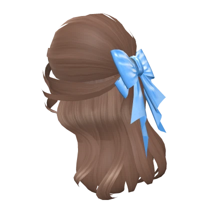 🔵 Blueberry Lovely Bow Hair Light Brown