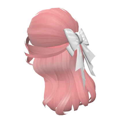 🔵 Blueberry Lovely Bow Hair Pastel Pink