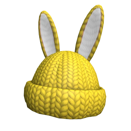 Gold Bunny Beanie