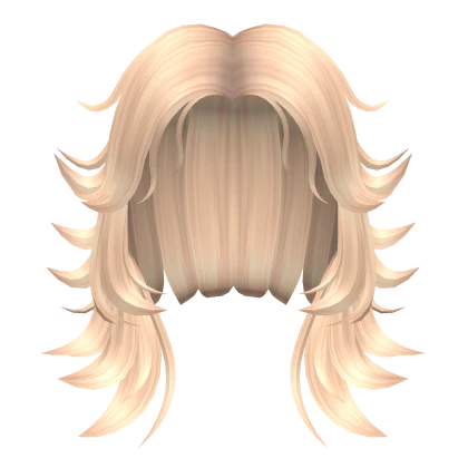 Short Base Wolfcut Hair in Blonde