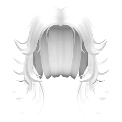 Short Base Wolfcut Hair in White