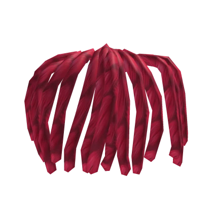 Hot Pink Messy Loc  Extensions