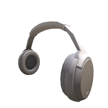 White Y2K Minimalistic Headphones