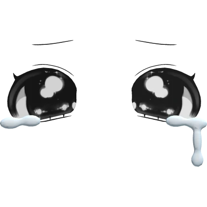 ♡ : cute teary anime chibi sad eyes