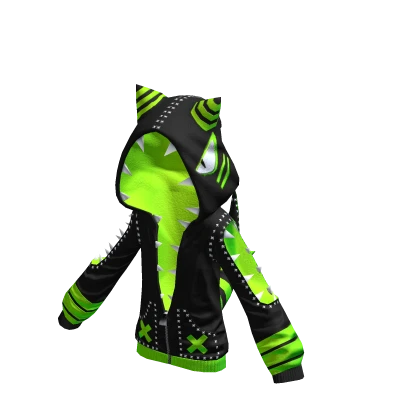 Punk Shark Hoodie Toxic