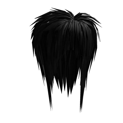 Messy Razor Hair (Black)