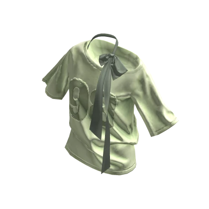 💗Y2K LOOSE FIT ASYMMETRICAL TOP_GREEN