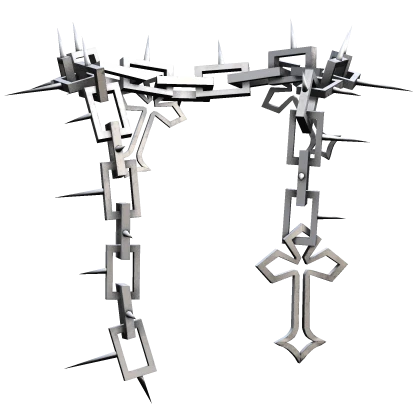 Silver Goth Spiked Neck Chains