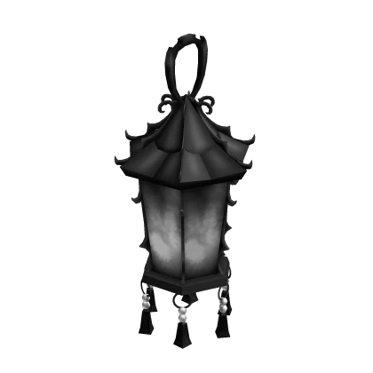 Holdable Witch's Lantern in Black/White