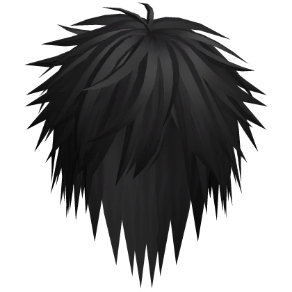 Unkept Vkei Boy Hair (Black)