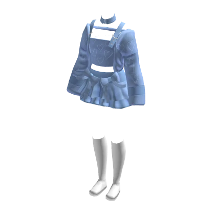 Blue cute girl outfit 