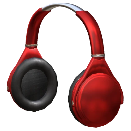 red headphones