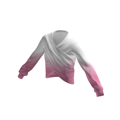 Pink Ombre Wrap-Around Shirt