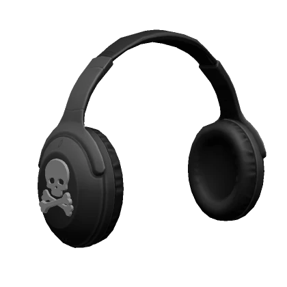 Black Skull Headphones