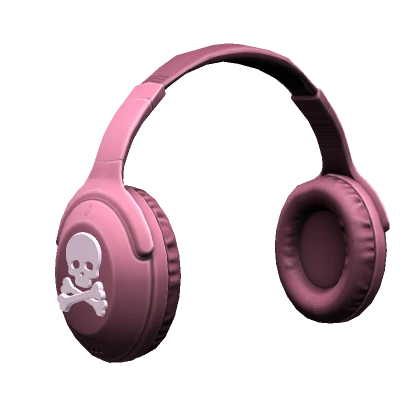 Pink Skull Headphones