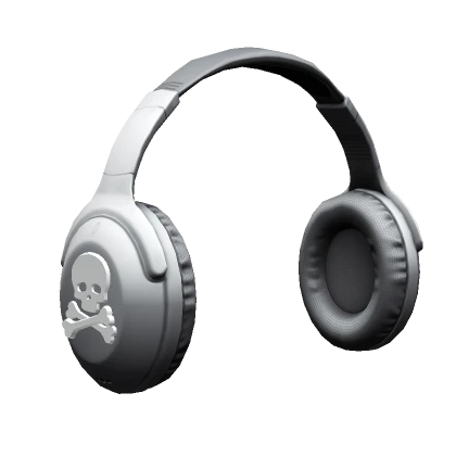 White Skull Headphones