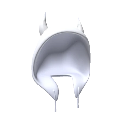 White Hoodie with Horns 3.0