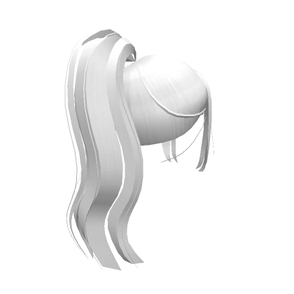 Manga Hime Ponytail In White