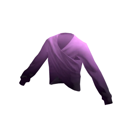Pink & Purple Ombre Wrap-Around Shirt