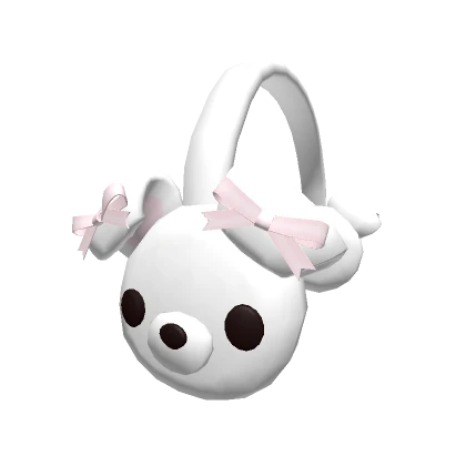 Puppy Earmuffs White