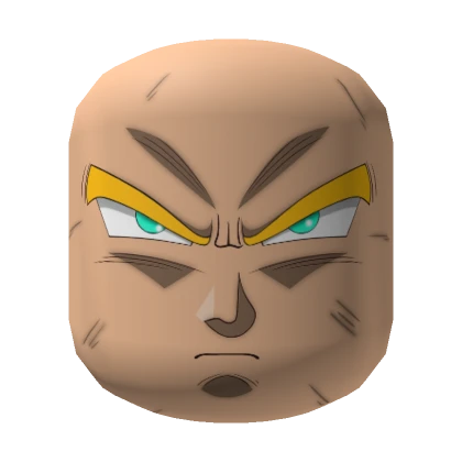 Angry Super Yellow Warrior Anime Face