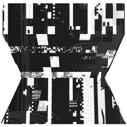 Monochrome Glitch Effect 1.0 Girl Torso [Animated]