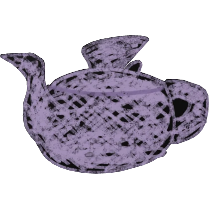 100% Real Teapot on the Head (Black Filling)