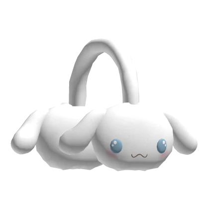 Kawaii White Fluffy Dog Earmuffs