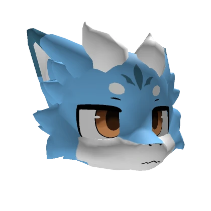 Light Blue Kemono Dragon (Colored Eyes)