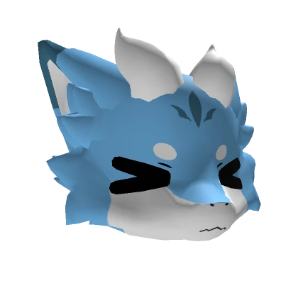 Flustered Light Blue Kemono Dragon