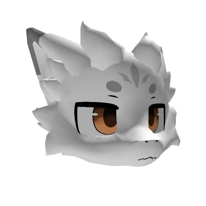 White Kemono Dragon (Colored Eyes)